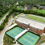 areal view of the Ensworth Tennis Facility