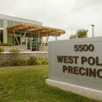 West Police Precinct sign in front yard